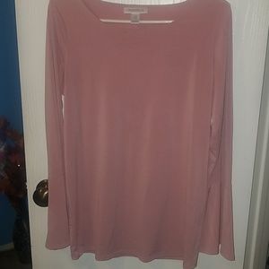 Pink maternity blouse